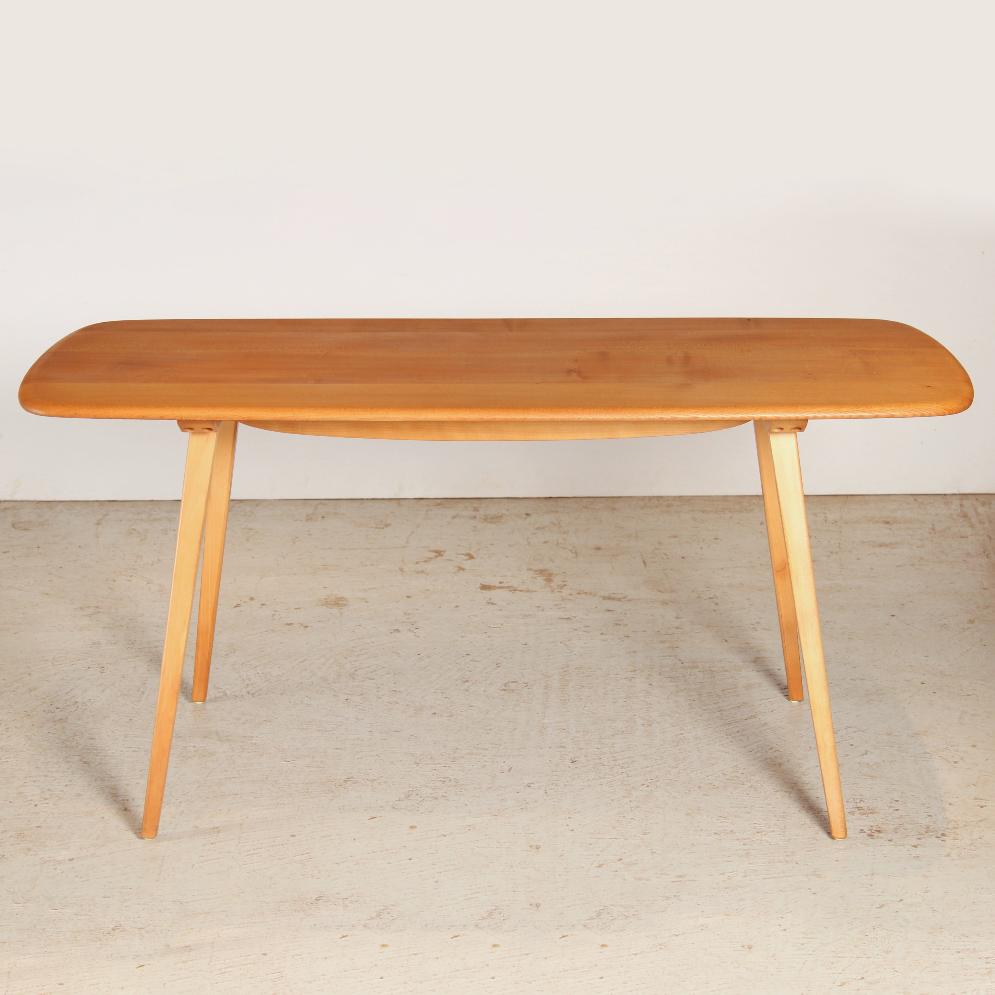 Mid Century Ercol Model 382 Plank dining table, circa 1960s