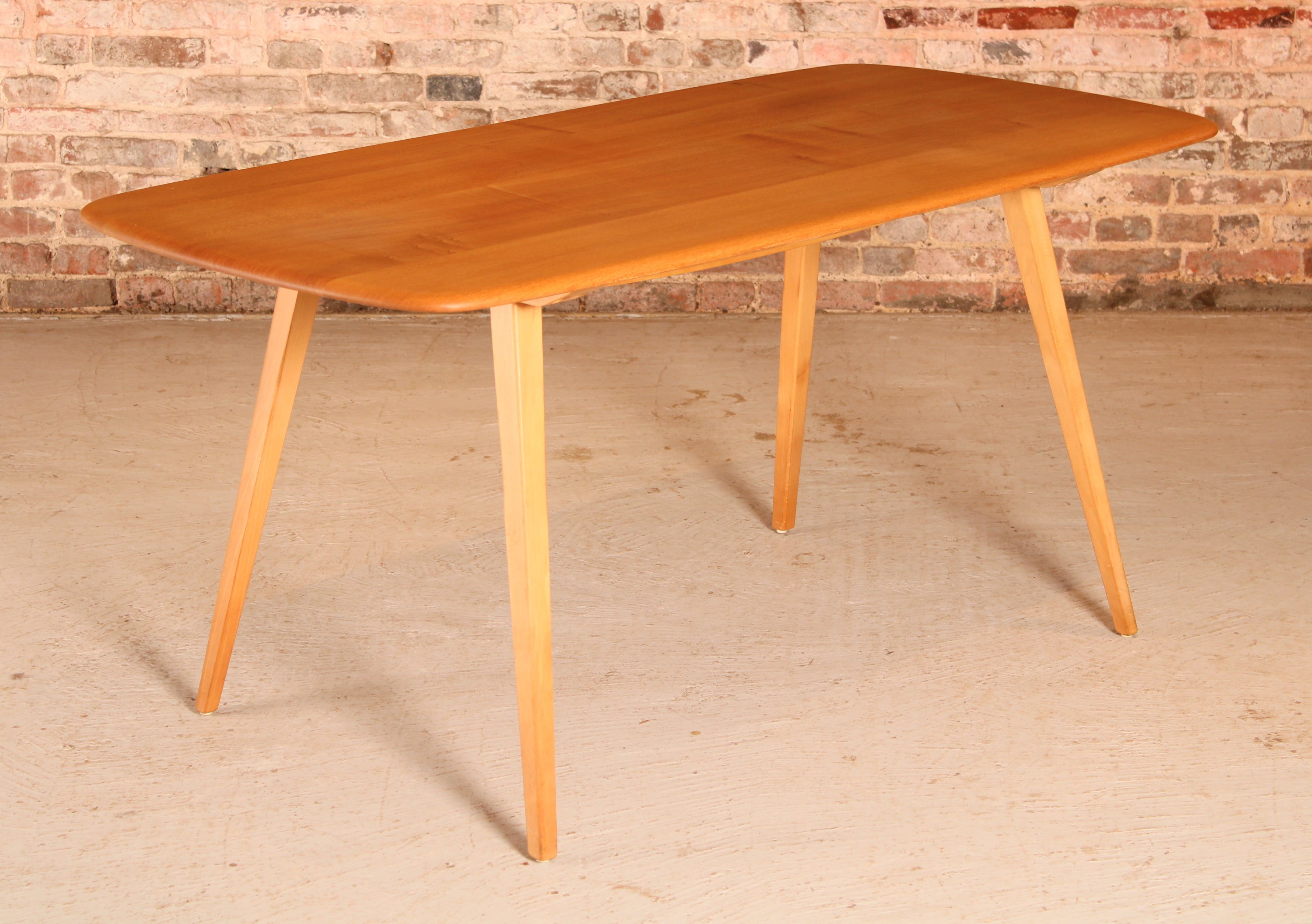 Mid Century Ercol Model 382 Plank dining table, circa 1960s