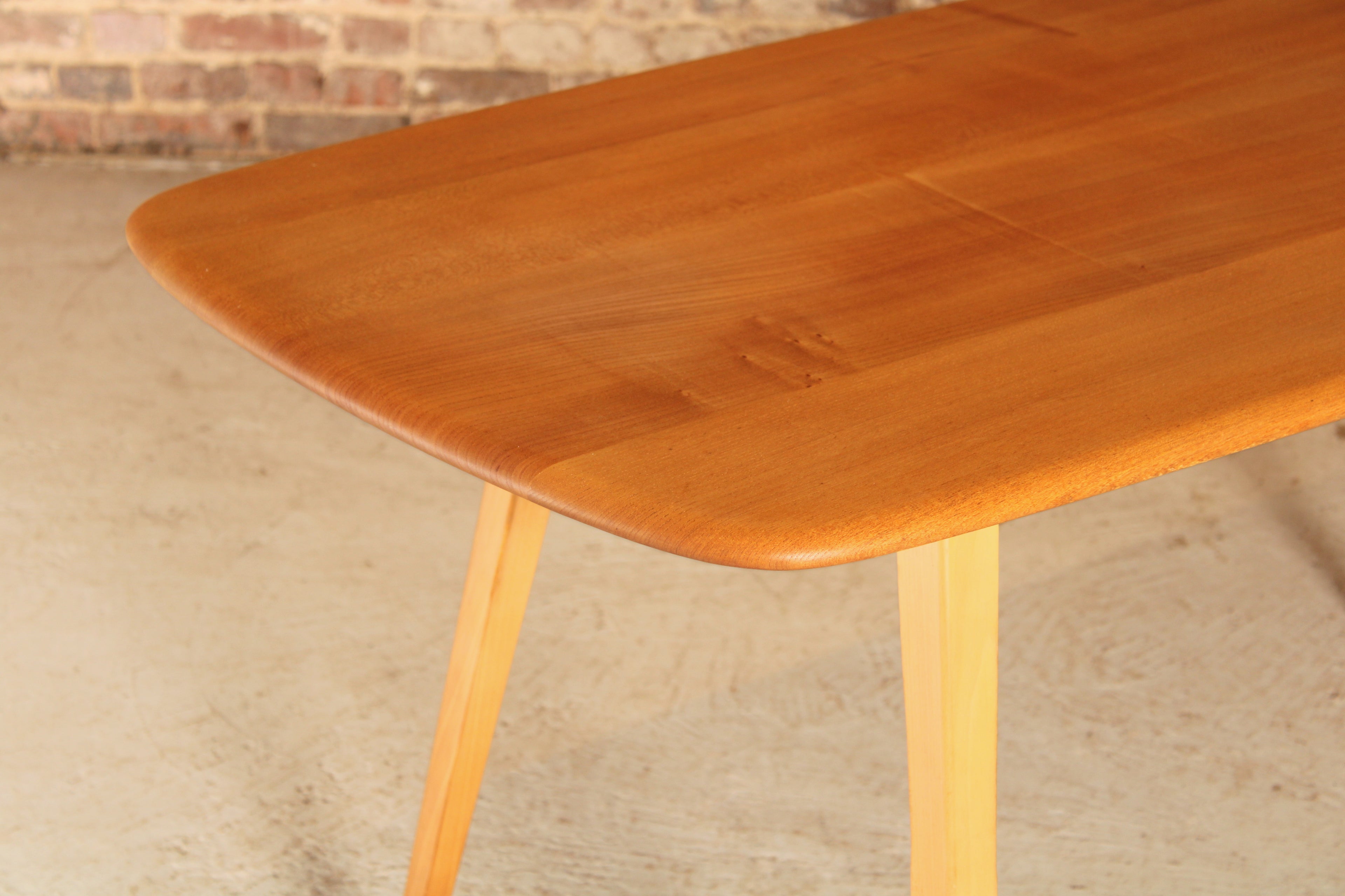 Mid Century Ercol Model 382 Plank dining table, circa 1960s