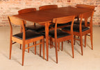Midcentury Teak & Mahogany Dining Table & 6 Chairs by McIntosh c.1960s