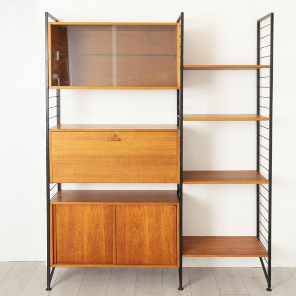 Midcentury Ladderax Shelving System & Desk in Teak c.1965