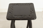 Antique Japanese Hand Carved & Ebonised Plant Stand by Liberty of London c.1920