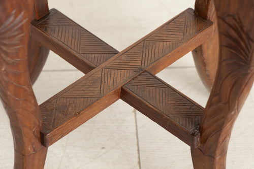 Antique Japanese Hand Carved Side Table by Liberty of London c.1920