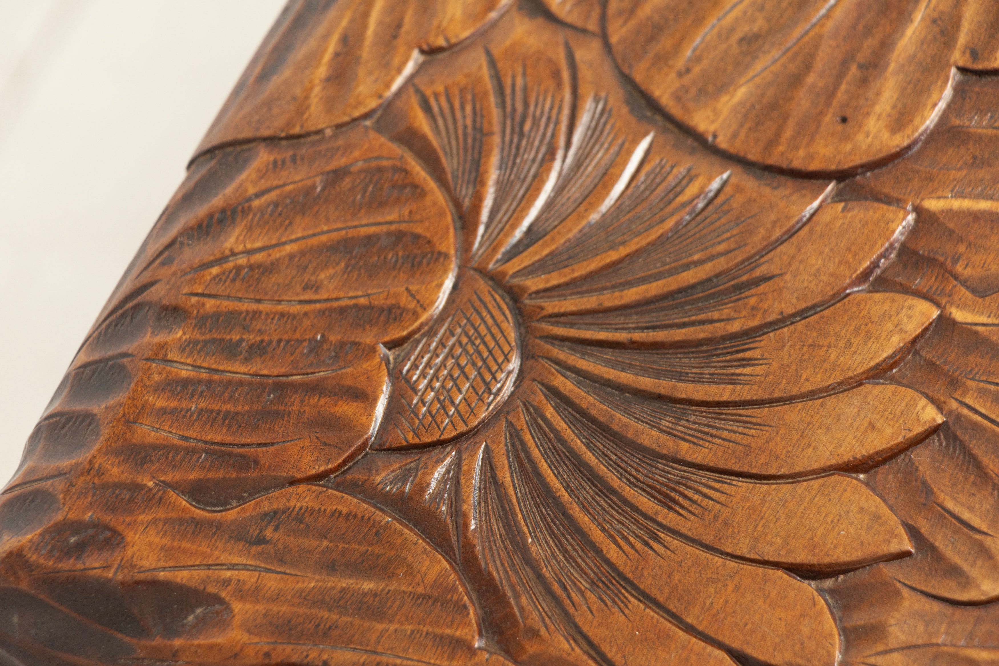 Antique Japanese Hand Carved Side Table by Liberty of London c.1920