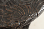 Antique Japanese Two Tier Ebonised & Hand Carved Side Table by Liberty of London c.1920