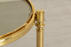 Brass & Smoked Glass Trolley on Casters c.1975