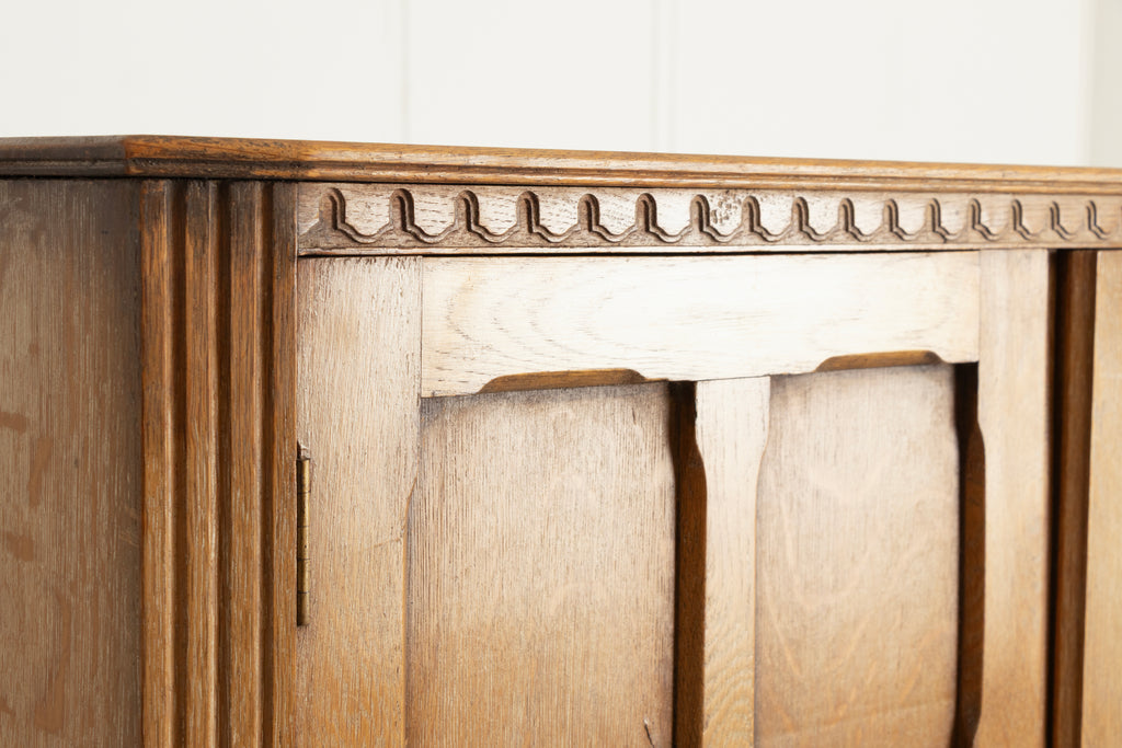 Cotswold School Limed Oak Wardrobe for Heal's, London c.1925