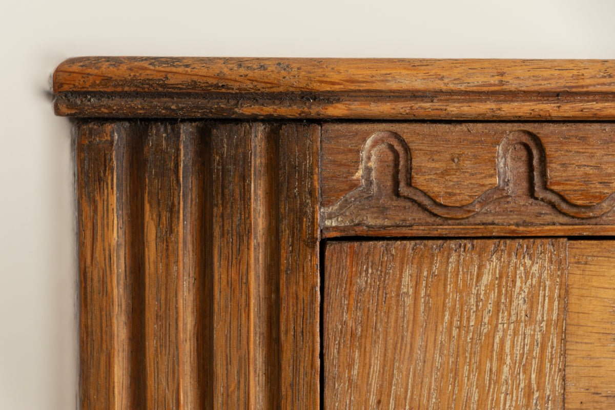 Cotswold School Limed Oak Wardrobe for Heal's, London c.1925