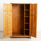 Cotswold School Limed Oak Wardrobe for Heal's, London c.1925