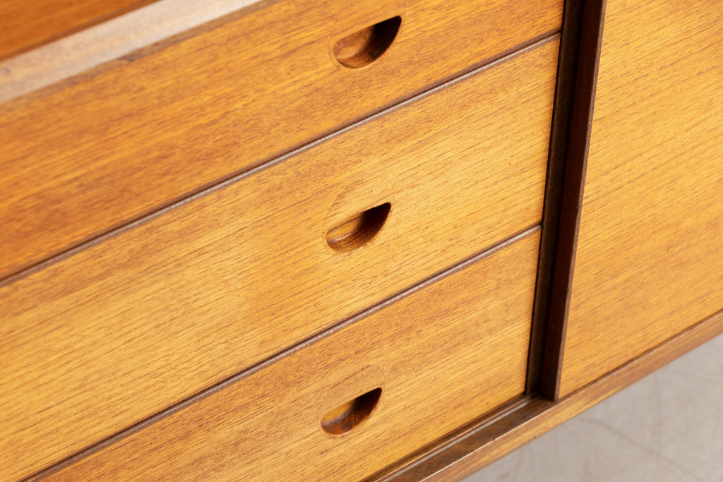 Danish Midcentury Sideboard in Teak with Recessed Handles c.1965