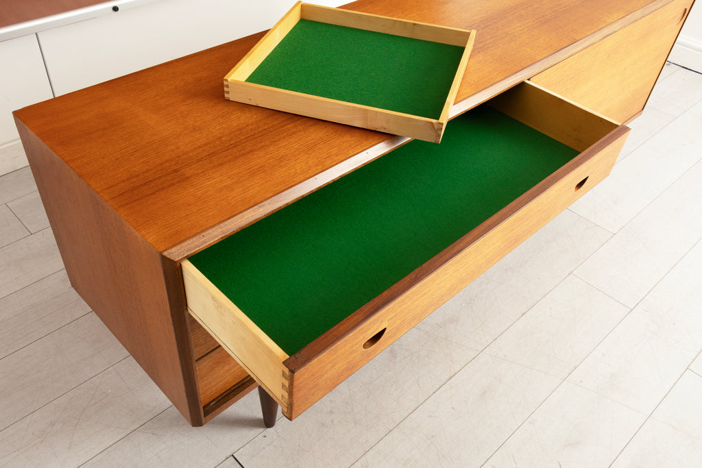 Danish Midcentury Sideboard in Teak with Recessed Handles c.1965