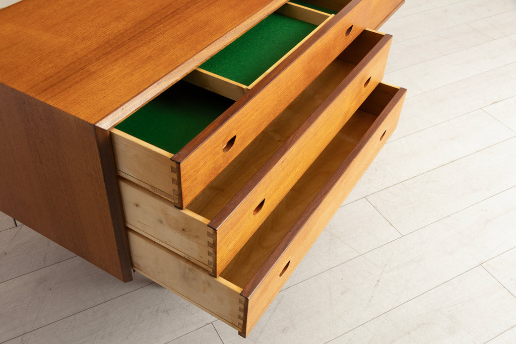 Danish Midcentury Sideboard in Teak with Recessed Handles c.1965
