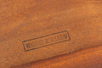 Large Mahogany Desk by Waring & Gillow c.1955, with Newly Fitted Black Leather Top