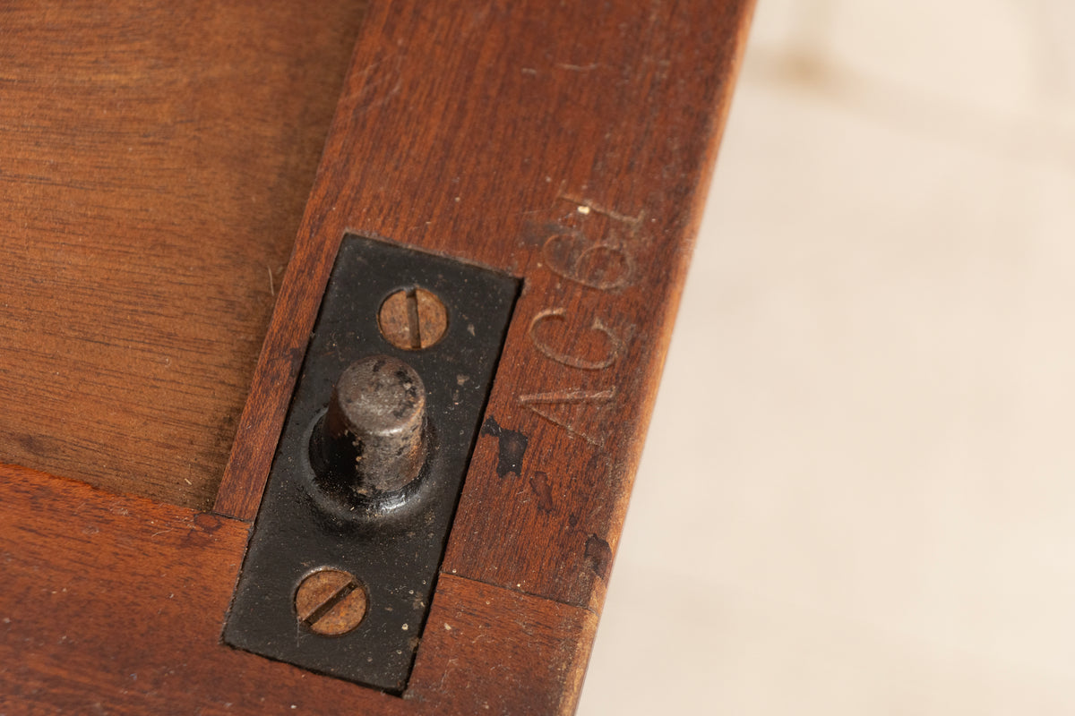 Large Mahogany Desk by Waring & Gillow c.1955, with Newly Fitted Black Leather Top