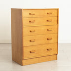 Midcentury Brandon Range Chest of Drawers in Oak by G-Plan c.1965