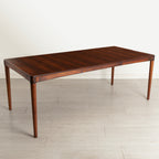 Midcentury Danish Extending Dining Table in Rosewood by H.W. Klein for Bramin c.1965