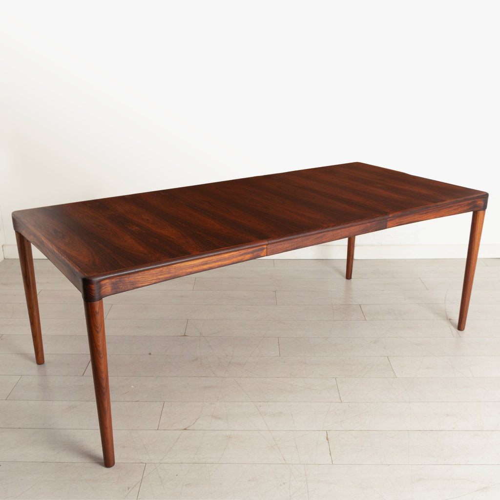Midcentury Danish Extending Dining Table in Rosewood by H.W. Klein for Bramin c.1965