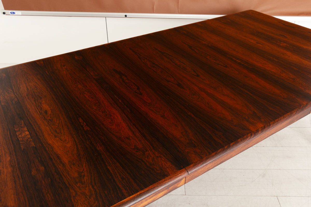 Midcentury Danish Extending Dining Table in Rosewood by H.W. Klein for Bramin c.1965