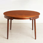 Midcentury Danish Extending Teak Dining Table & Four Chairs by Hans Olsen for Frem Rojle c.1965