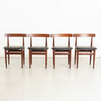 Midcentury Danish Extending Teak Dining Table & Four Chairs by Hans Olsen for Frem Rojle c.1965
