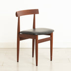 Midcentury Danish Extending Teak Dining Table & Four Chairs by Hans Olsen for Frem Rojle c.1965