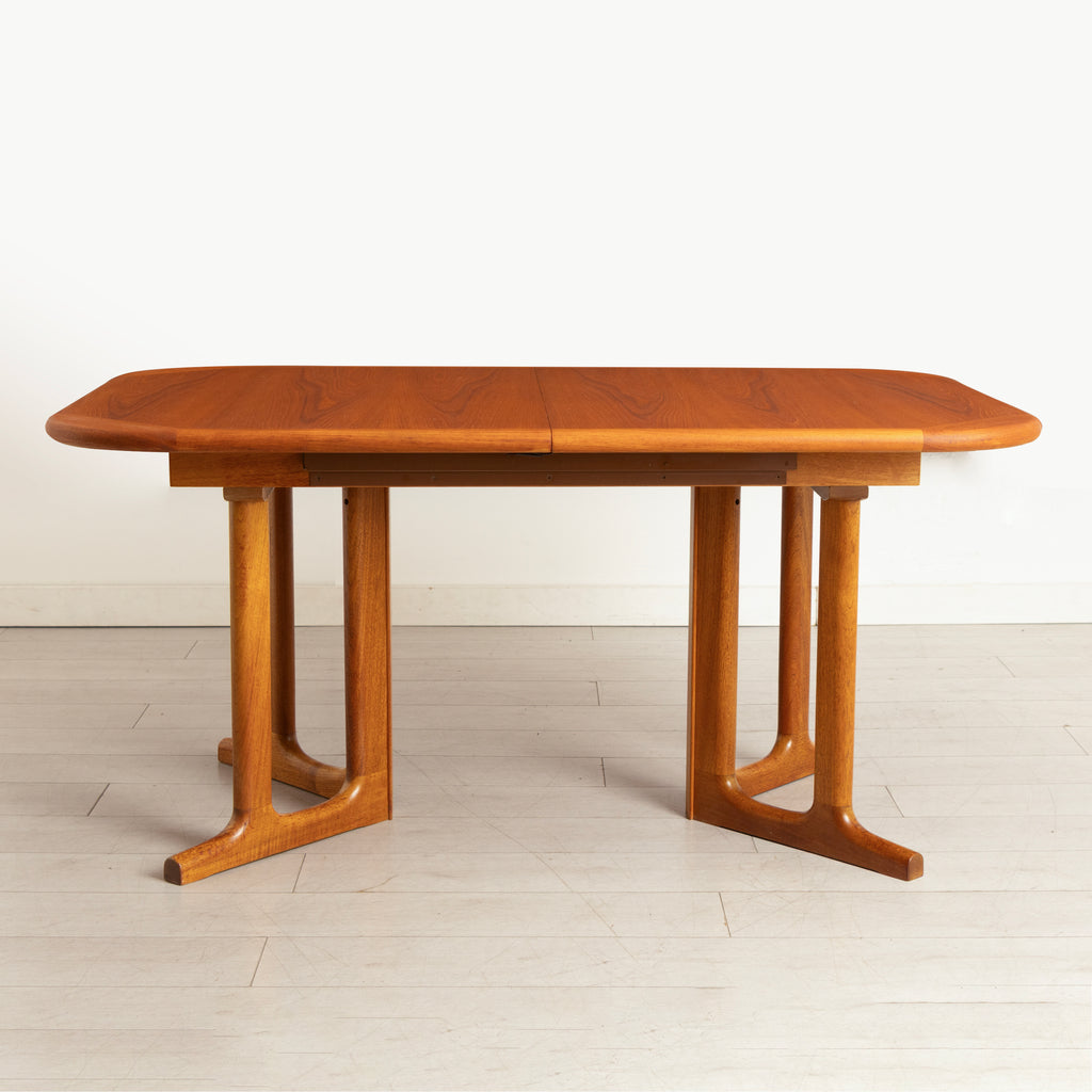 Midcentury Danish Extending Teak Dining Table & Six Chairs by Ansager Mobler c.1965