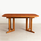 Midcentury Danish Extending Teak Dining Table & Six Chairs by Ansager Mobler c.1965