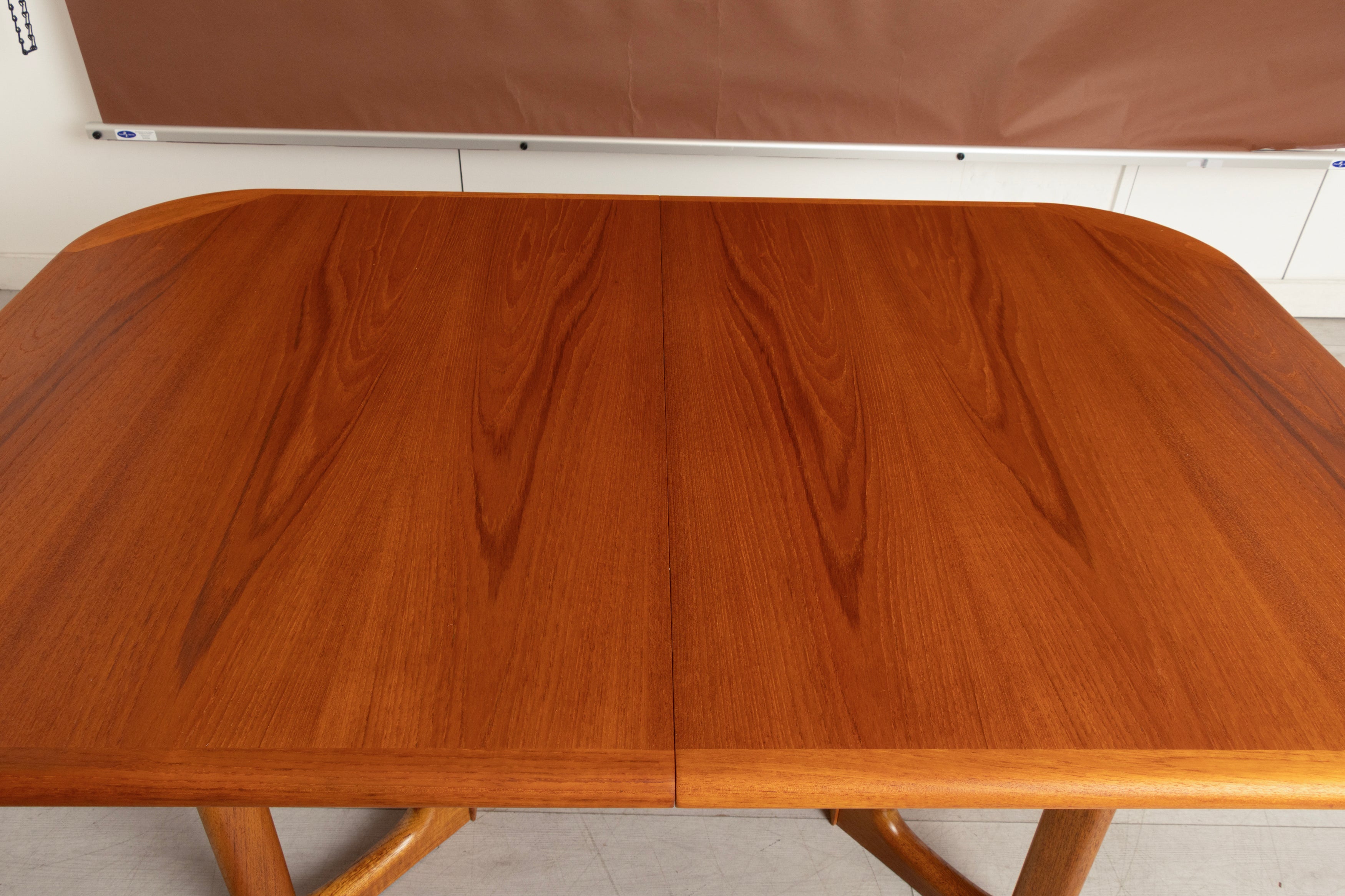 Midcentury Danish Extending Teak Dining Table & Six Chairs by Ansager Mobler c.1965