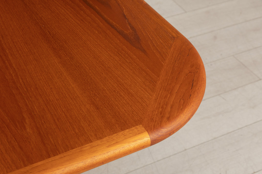 Midcentury Danish Extending Teak Dining Table & Six Chairs by Ansager Mobler c.1965