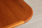 Midcentury Danish Extending Teak Dining Table & Six Chairs by Ansager Mobler c.1965