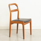 Midcentury Danish Extending Teak Dining Table & Six Chairs by Ansager Mobler c.1965