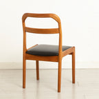 Midcentury Danish Extending Teak Dining Table & Six Chairs by Ansager Mobler c.1965