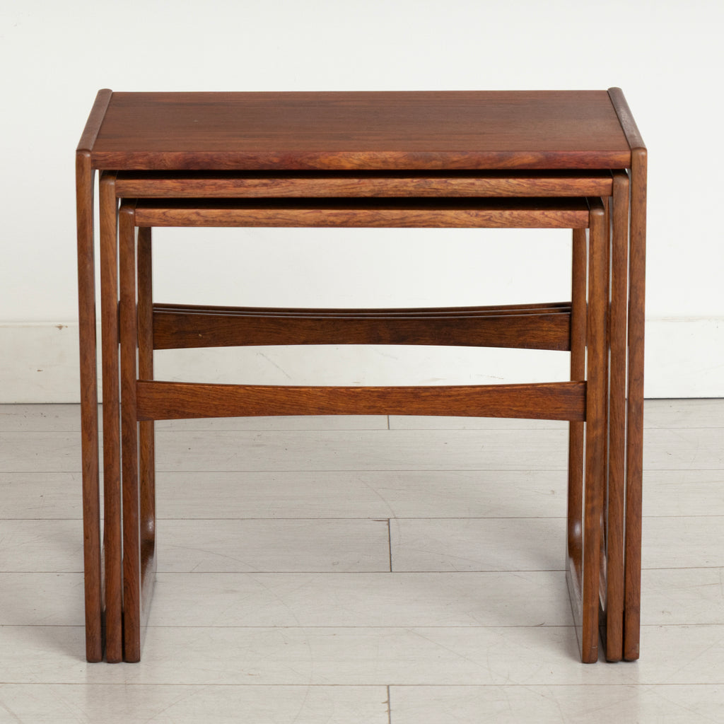 Midcentury Danish Set of Three Nesting Tables by B.R. Gelsted c.1965