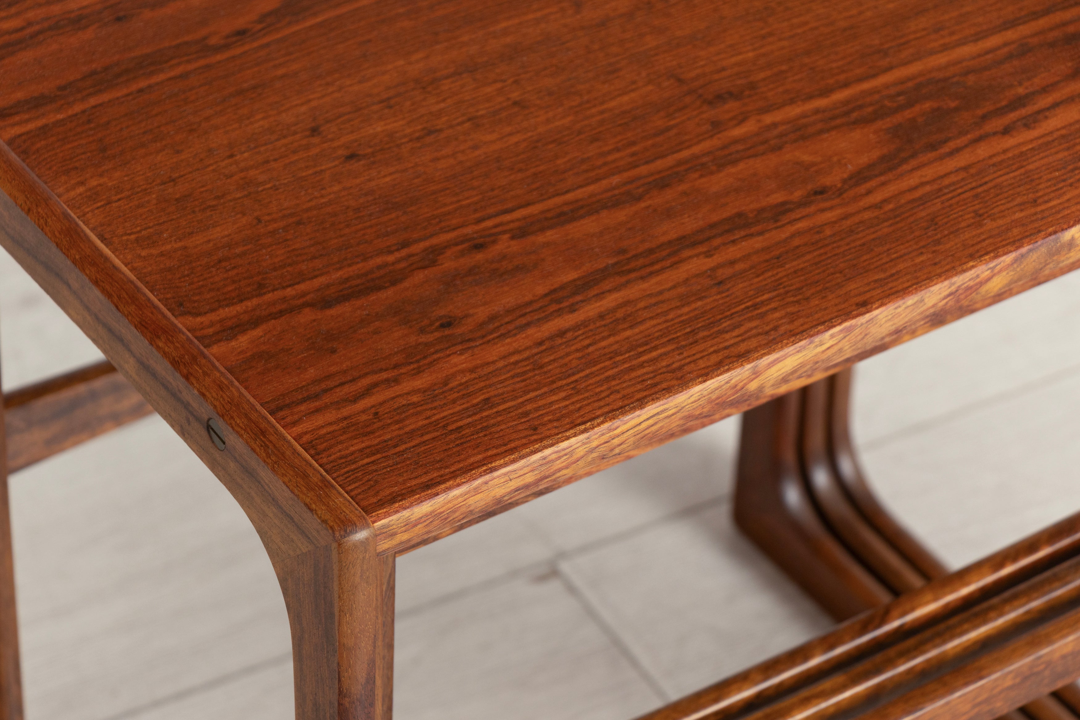 Midcentury Danish Set of Three Nesting Tables by B.R. Gelsted c.1965