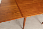 Midcentury Danish Square Extending Dining Table in Teak with Integrated Leaves by Skovmand & Andersen c.1965
