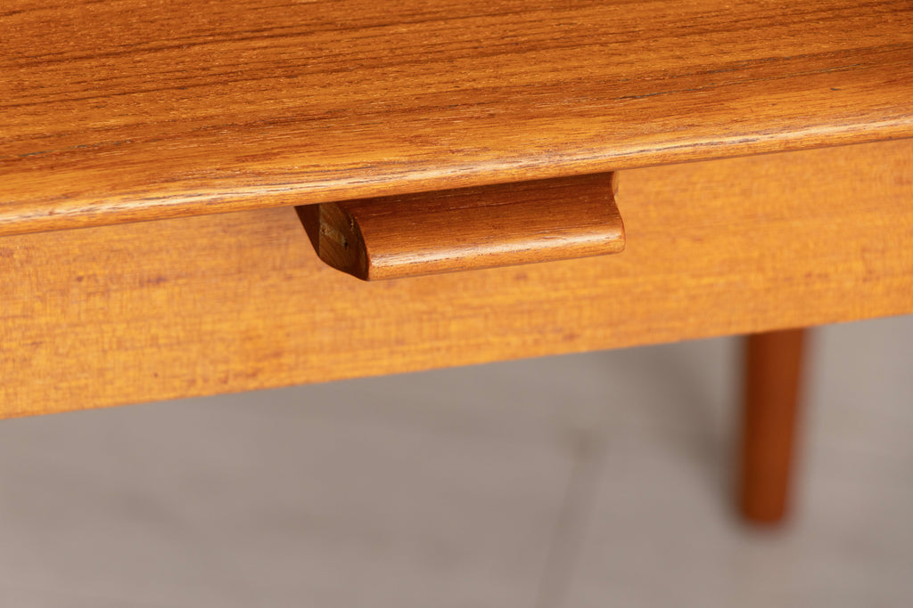 Midcentury Danish Square Extending Dining Table in Teak with Integrated Leaves by Skovmand & Andersen c.1965
