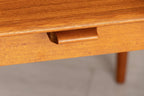 Midcentury Danish Square Extending Dining Table in Teak with Integrated Leaves by Skovmand & Andersen c.1965
