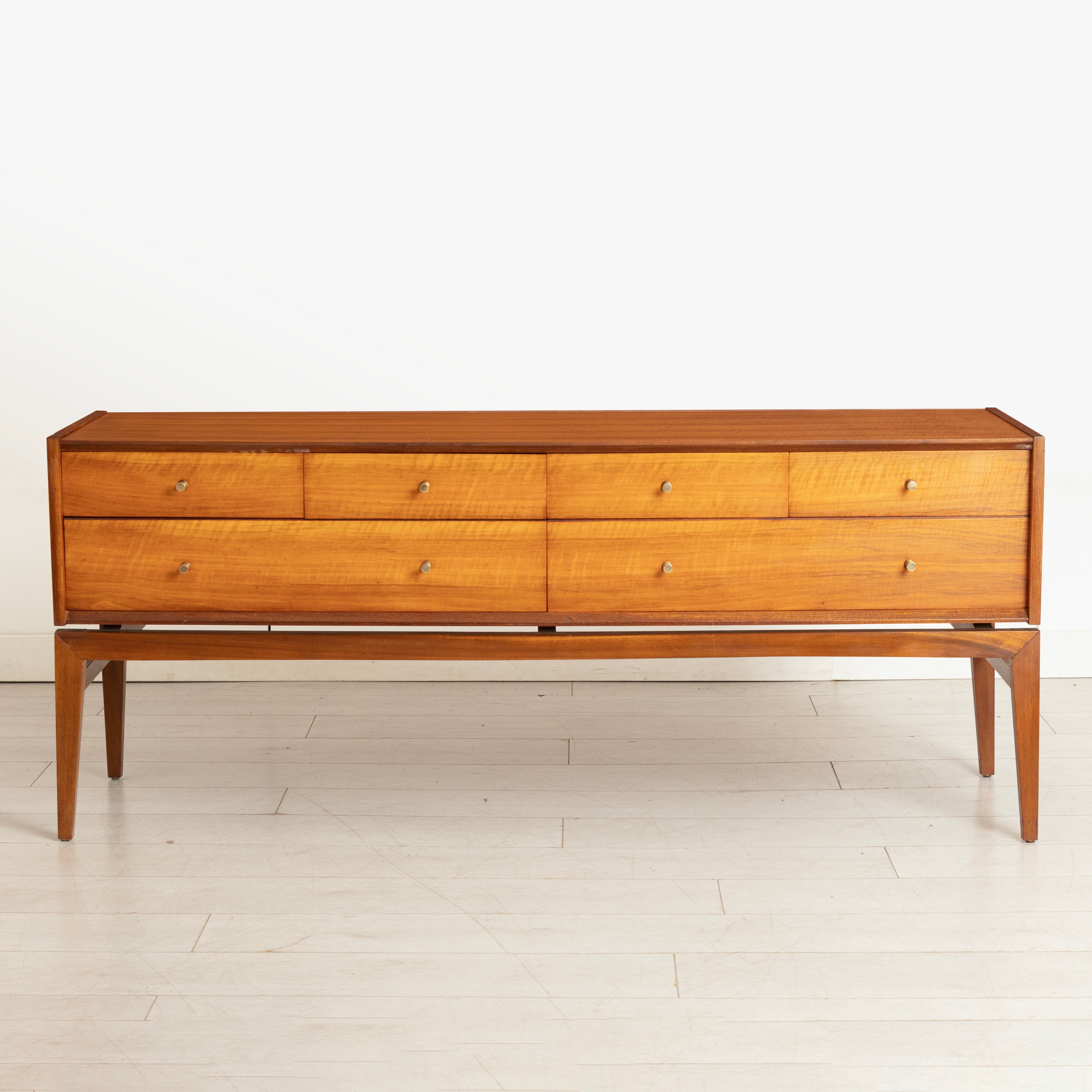 Midcentury French Walnut Dressing Table/Chest of Drawers by A Younger c.1965