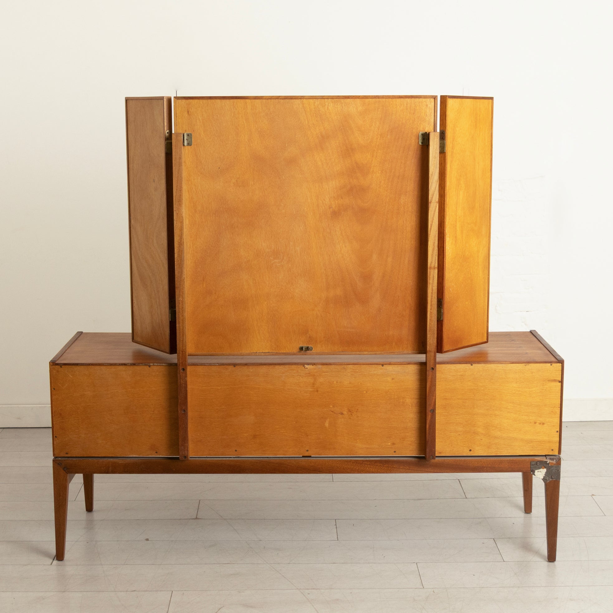 Midcentury French Walnut Dressing Table/Chest of Drawers by A Younger c.1965