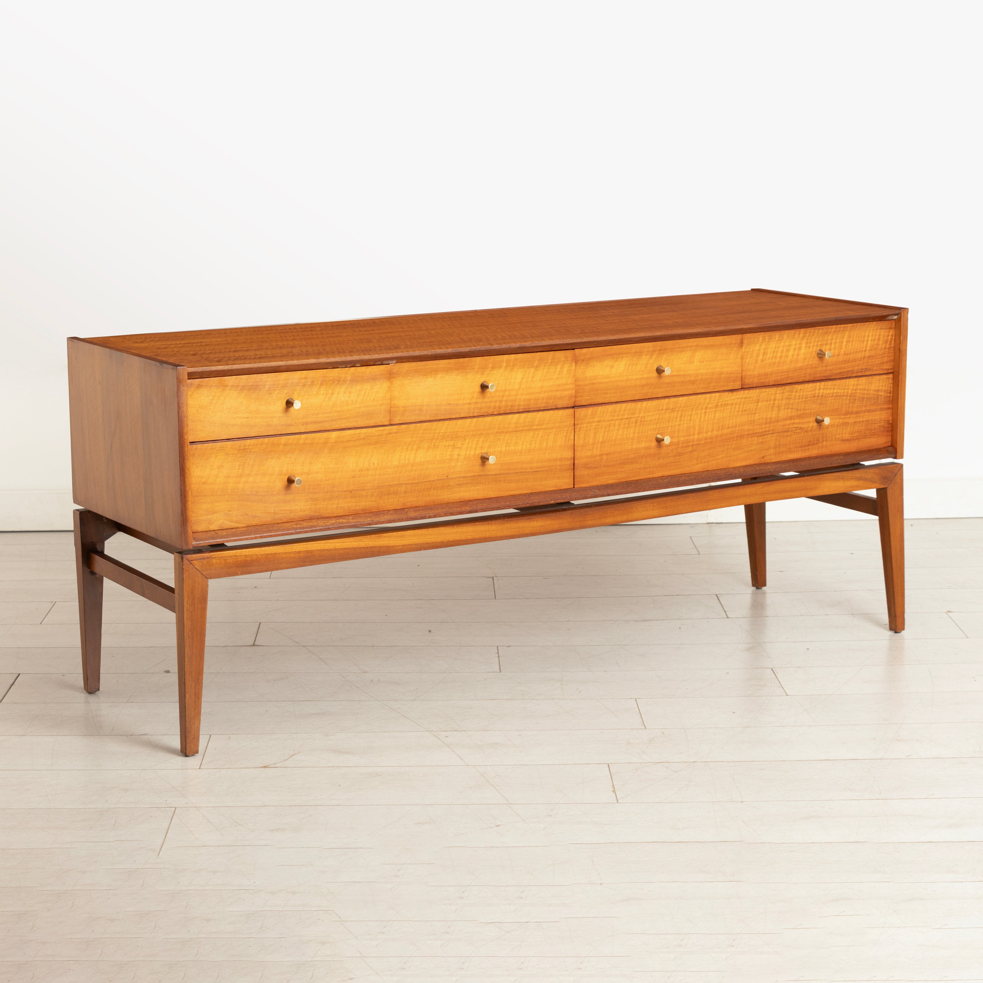 Midcentury French Walnut Dressing Table/Chest of Drawers by A Younger c.1965