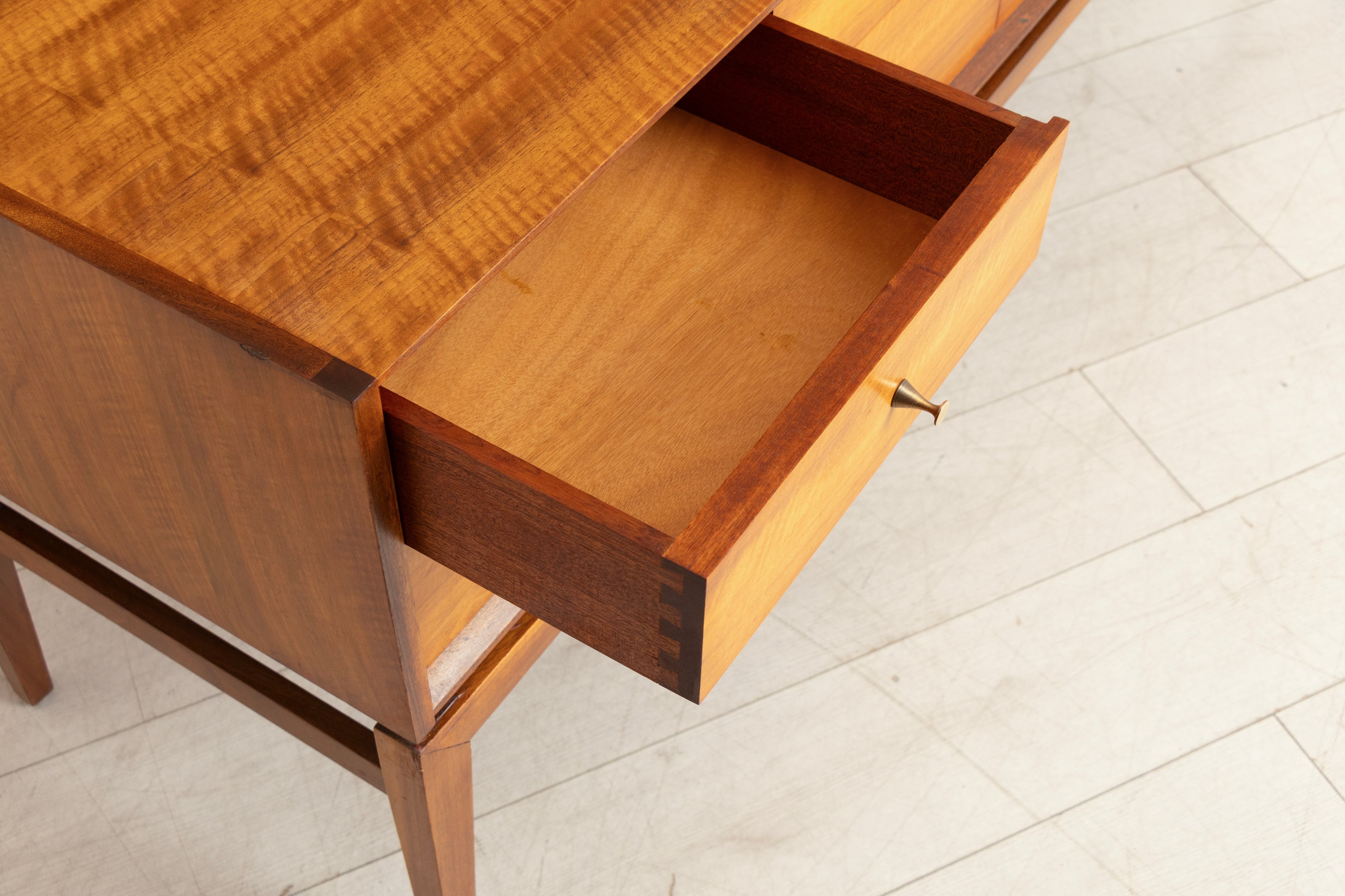 Midcentury French Walnut Dressing Table/Chest of Drawers by A Younger c.1965