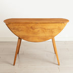 Midcentury Elm & Beech Drop-Leaf Dining Table by Ercol c.1965