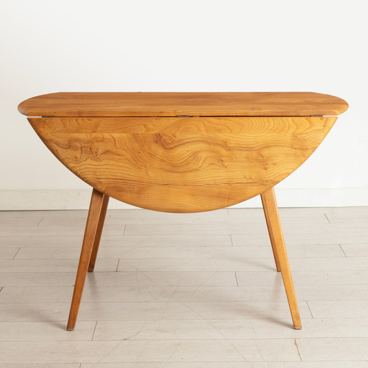 Midcentury Elm & Beech Drop-Leaf Dining Table by Ercol c.1965