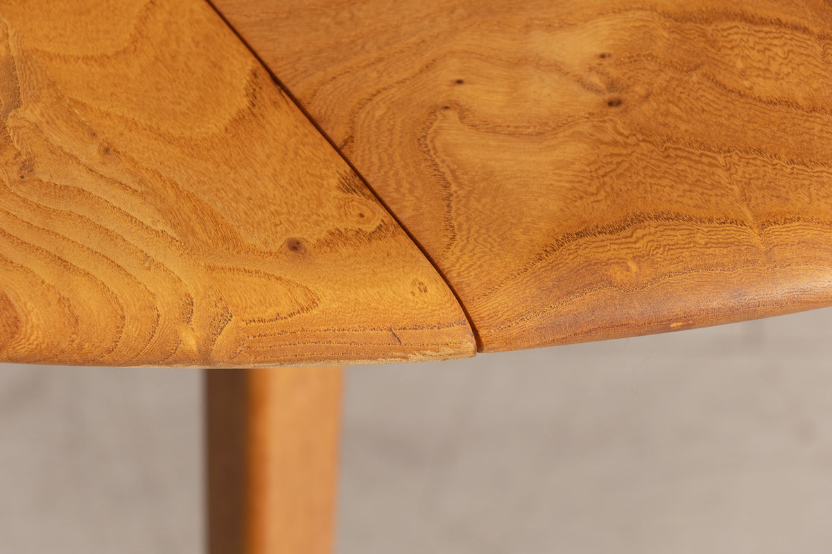 Midcentury Elm & Beech Drop-Leaf Dining Table by Ercol c.1965