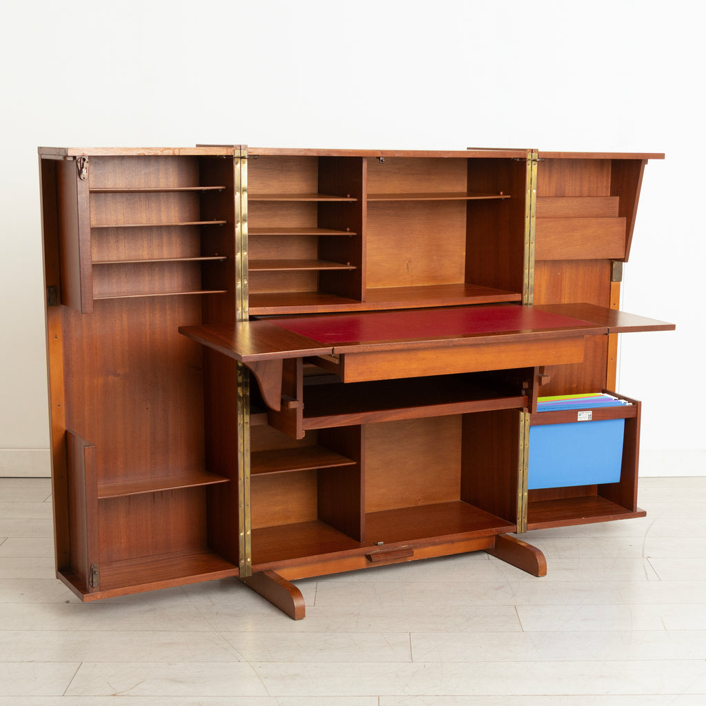 Midcentury 'Home Office' in Teak & Mahogany by Newcraft c.1965