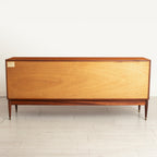 Midcentury Sideboard in Flamed Mahogany by Greaves & Thomas, Stamped 1967