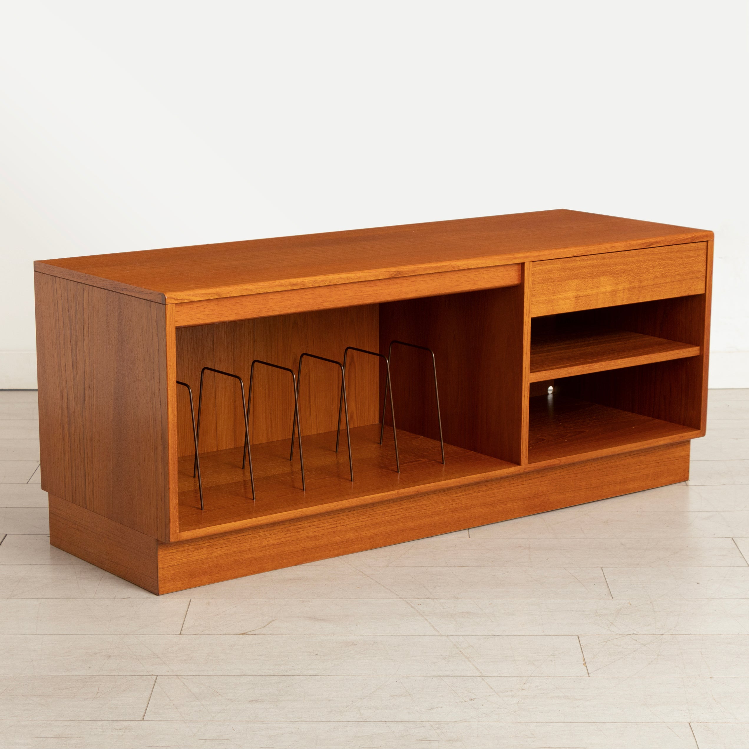 Midcentury Teak Media Unit with Vinyl & Cassette Storage by G-Plan c.1975