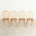 Set of 4 Model 400 Windsor Hoop-Backed Chairs in Elm & Beech by Ercol c.1965