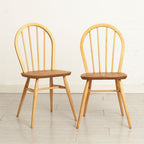 Set of 4 Model 400 Windsor Hoop-Backed Chairs in Elm & Beech by Ercol c.1965
