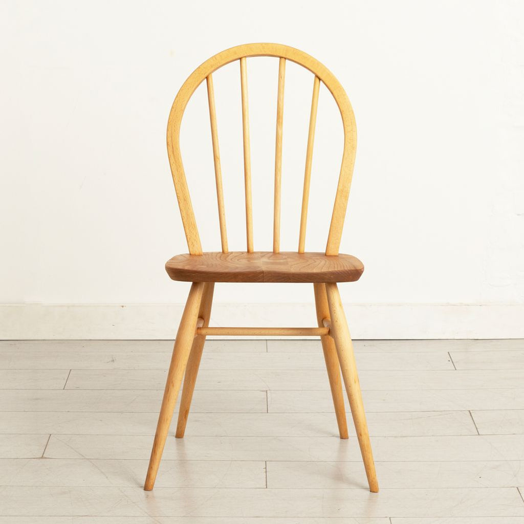 Set of 4 Model 400 Windsor Hoop-Backed Chairs in Elm & Beech by Ercol c.1965